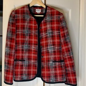 Ladies Koret Plaid Jacket . Size 10